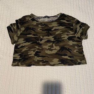 Camo Crop Top